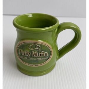 Deneen Puffy Muffin Dessert Bakery Restaurant Pottery Coffee Mug Made In USA